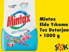 MİNTAX ELDE YIKAMA TOZ DETERJAN 1000 G